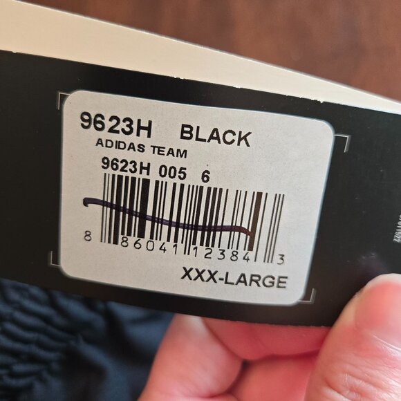 NWT Adidas Track Pants Mens XXXL Black Zip Vented Ankle - Picture 8 of 8